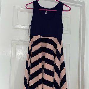 Blue & pink styled dress